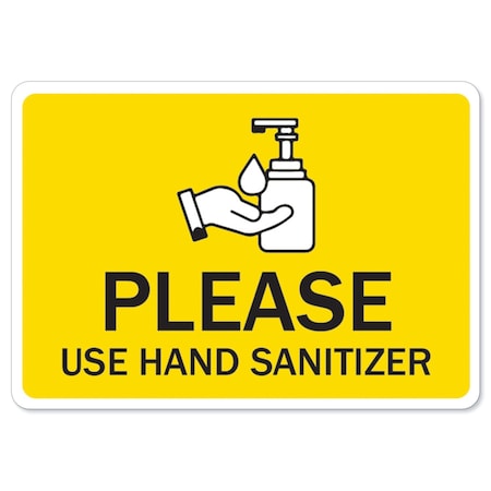 Signmission Safety Sign, OSHA Notice, 3.5" Height, Please Use Sanitizer, 10PK OS-NS-D-35-25586-10PK